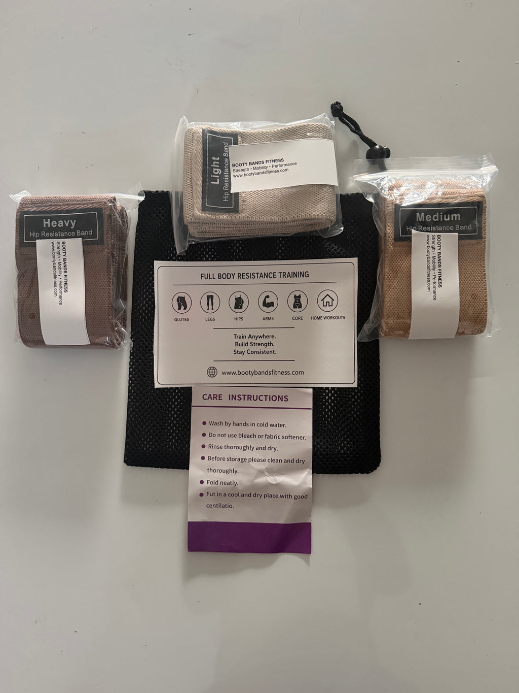 Fabric Booty Bands – 3 Pack