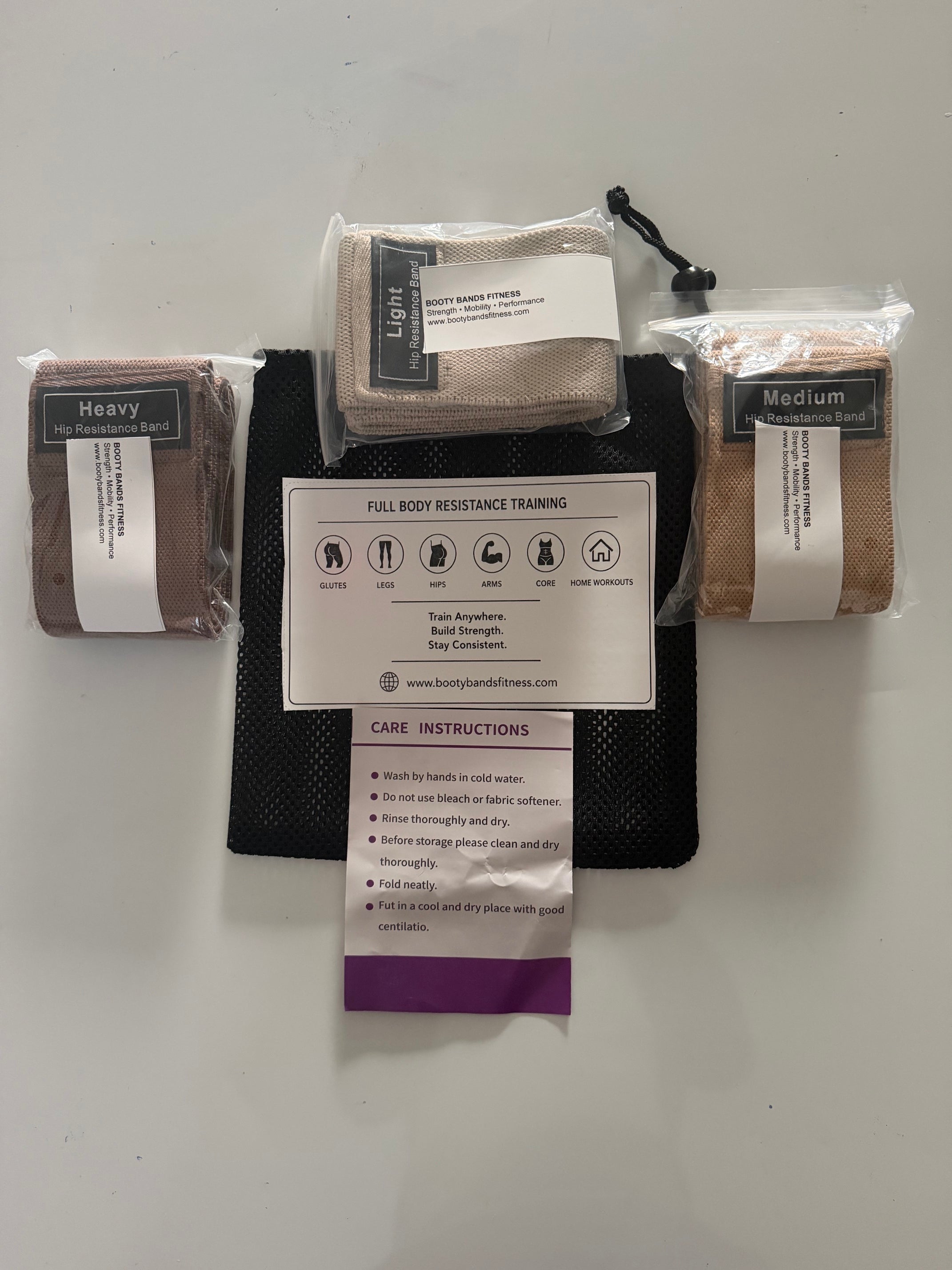 Fabric Booty Bands – 3 Pack