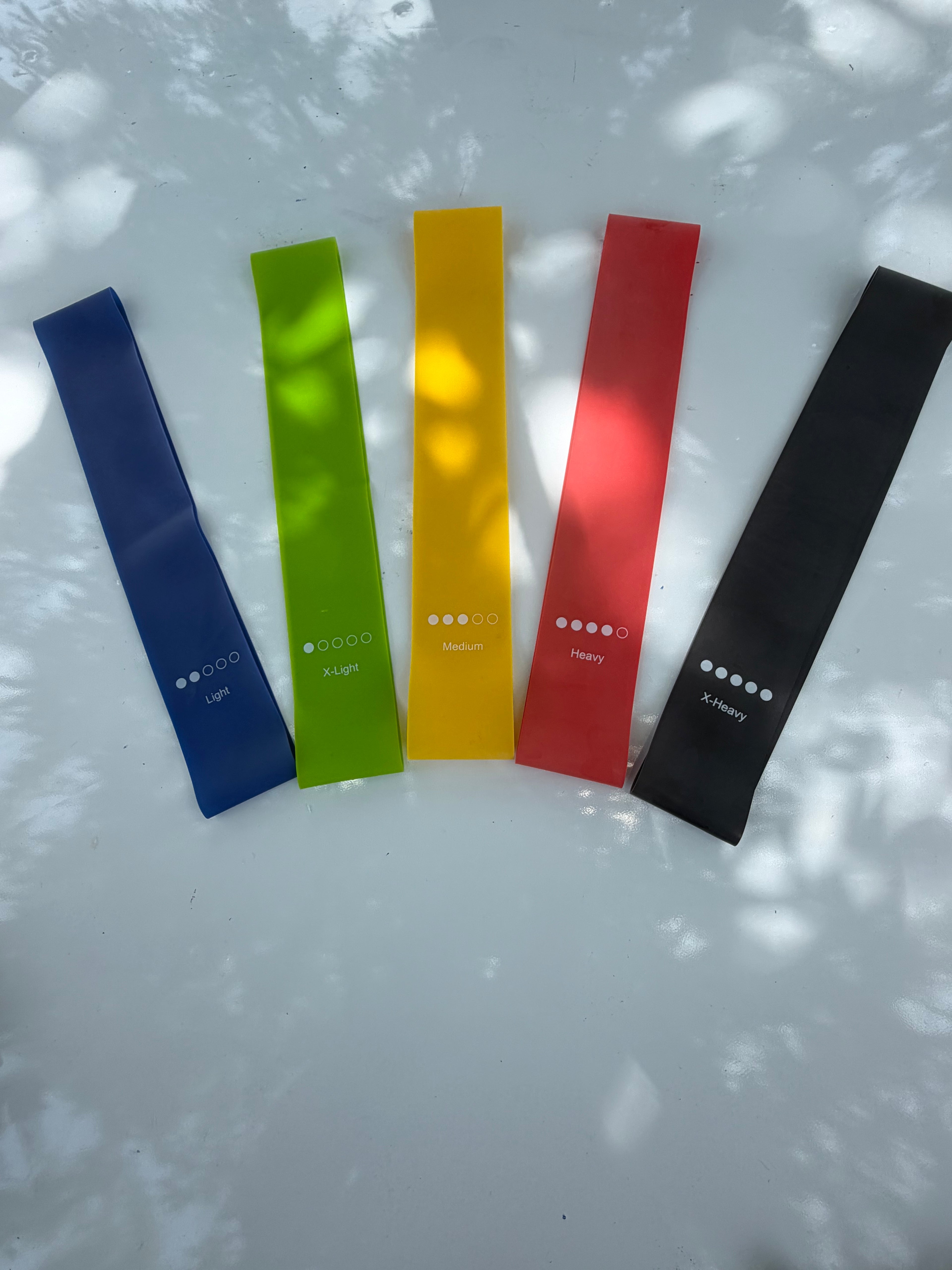 Premium Latex Resistance Bands Set – 5 Resistance Levels