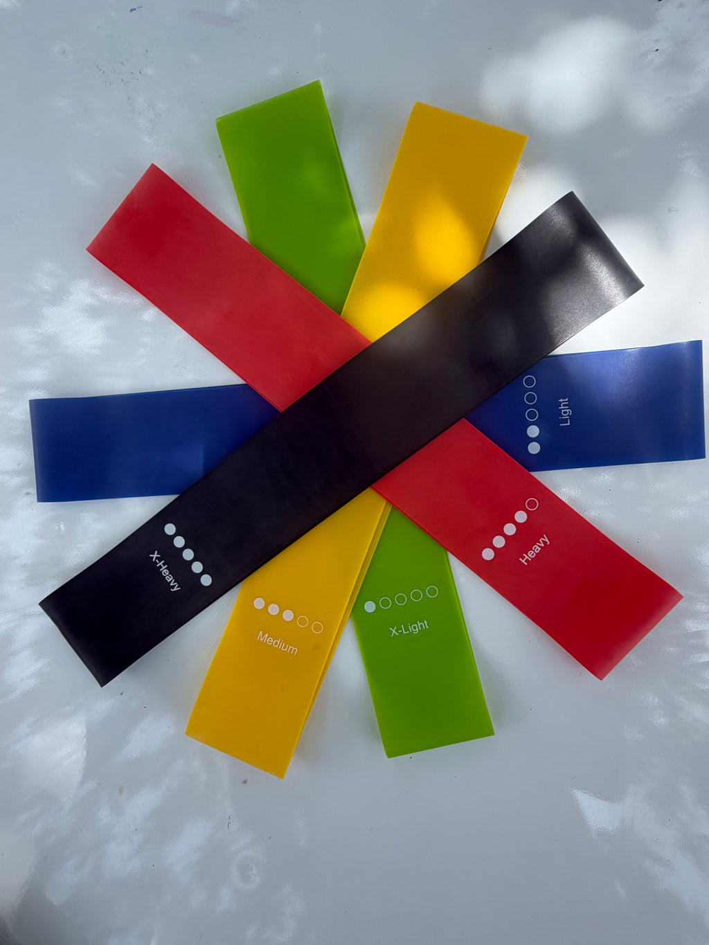 Premium Latex Resistance Bands Set – 5 Resistance Levels