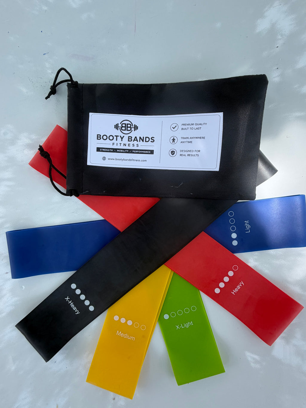 Premium Latex Resistance Bands Set – 5 Resistance Levels