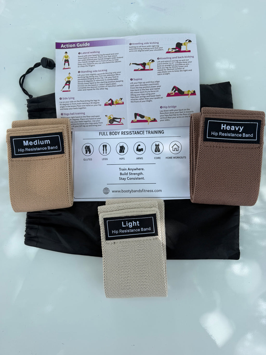Fabric Booty Bands – 3 Pack