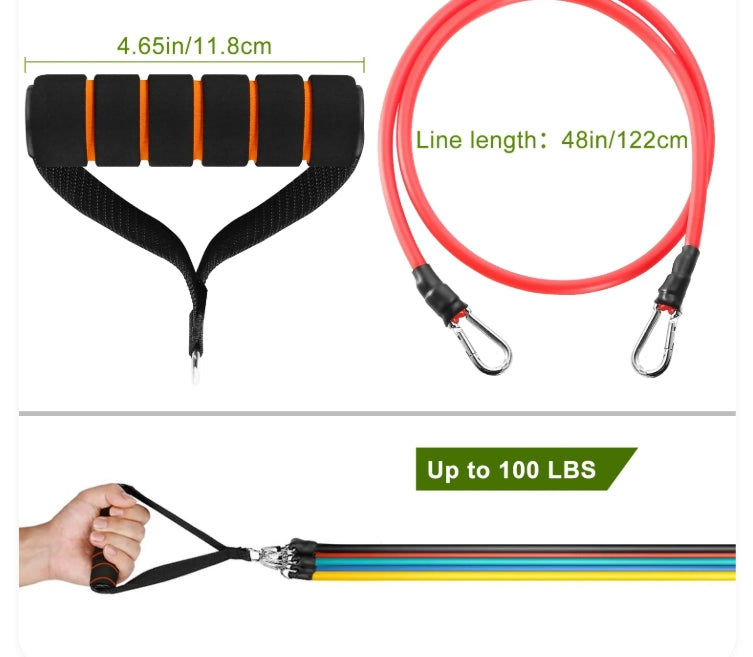 ⭐ 5-Level Resistance Band Set