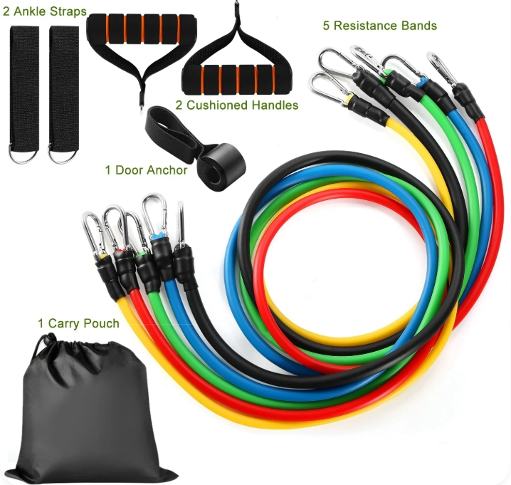 ⭐ 5-Level Resistance Band Set